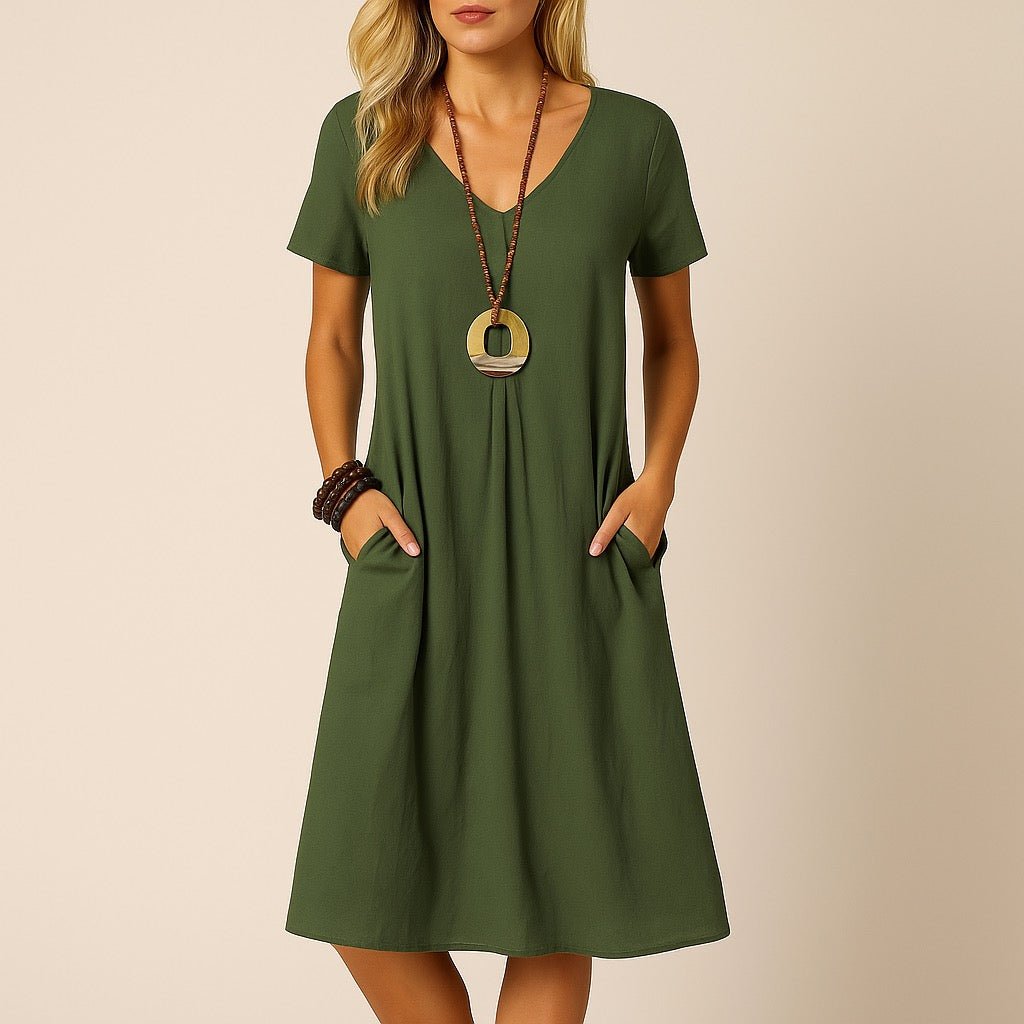 Lina | Timeless Tummy Flattering Comfort Dress