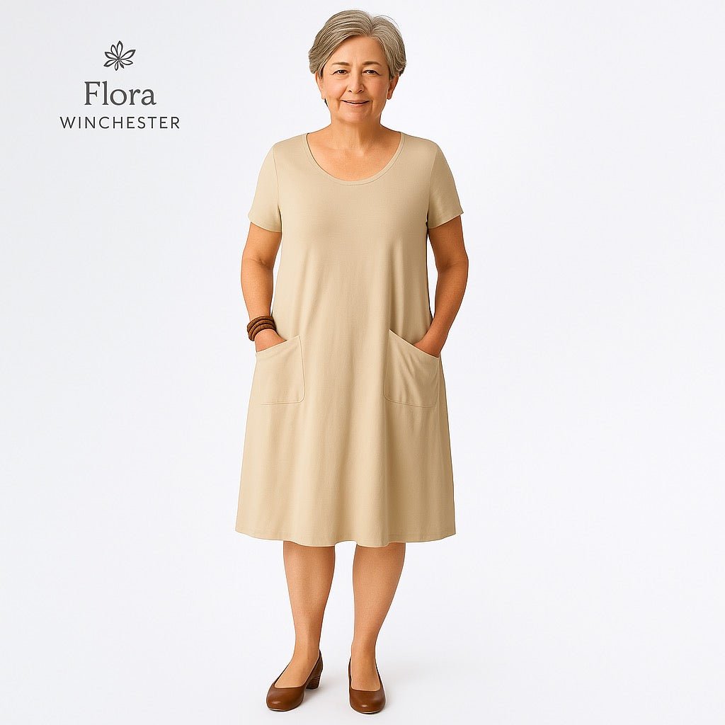 Lina | Timeless Tummy Flattering Comfort Dress