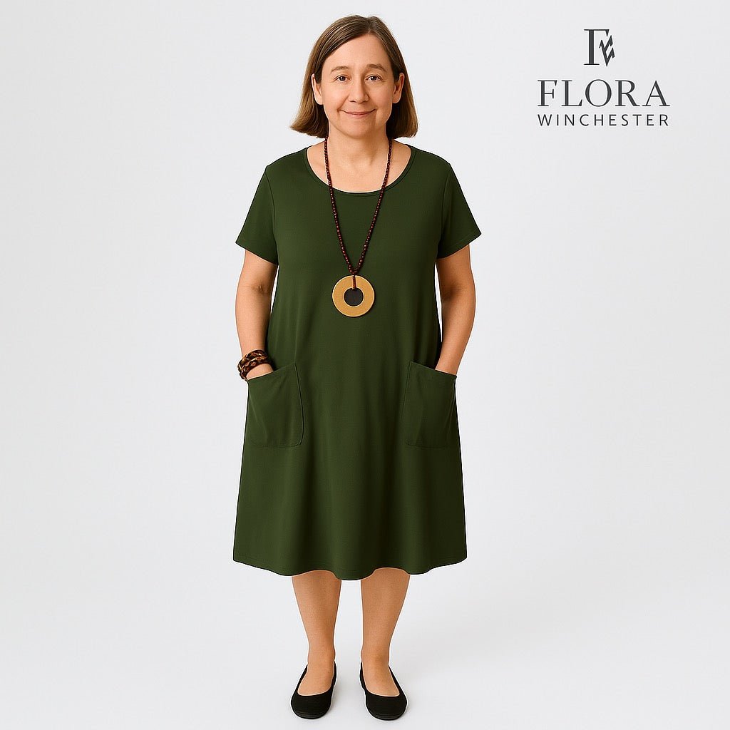Lina | Timeless Tummy Flattering Comfort Dress