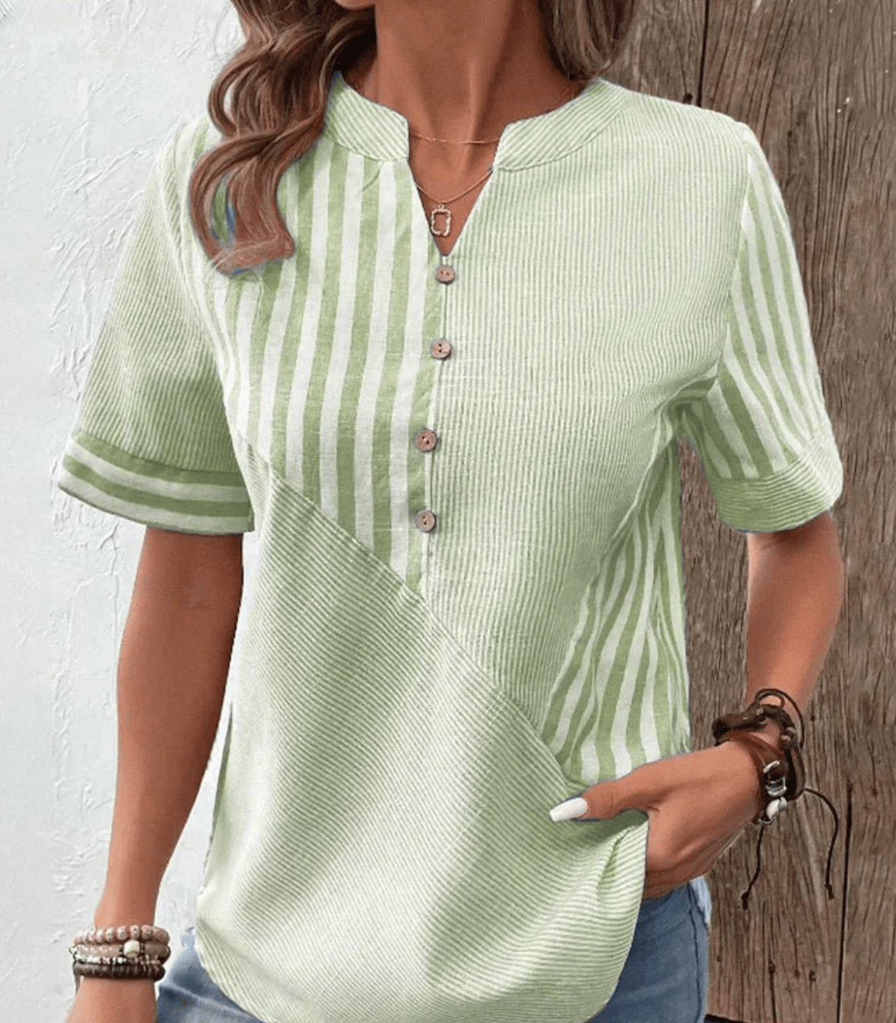 Lila | Soft Striped Blouse